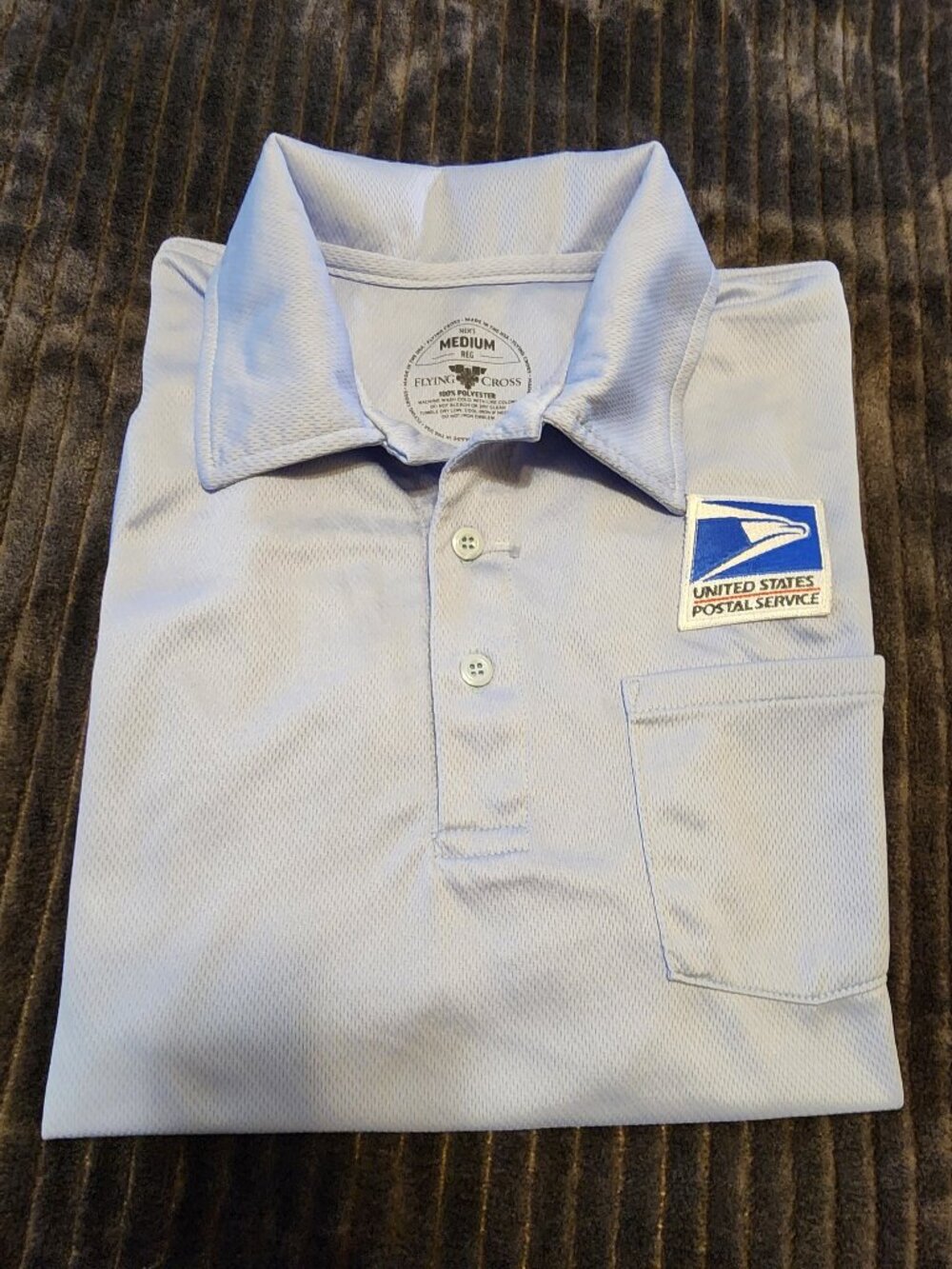 USPS CARRIER SHORT SLEEVE POLO SIZE M used only once